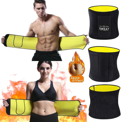PakFitt Waist Trimmer Belt – Adjustable Neoprene Sweat Belt for Men & Women