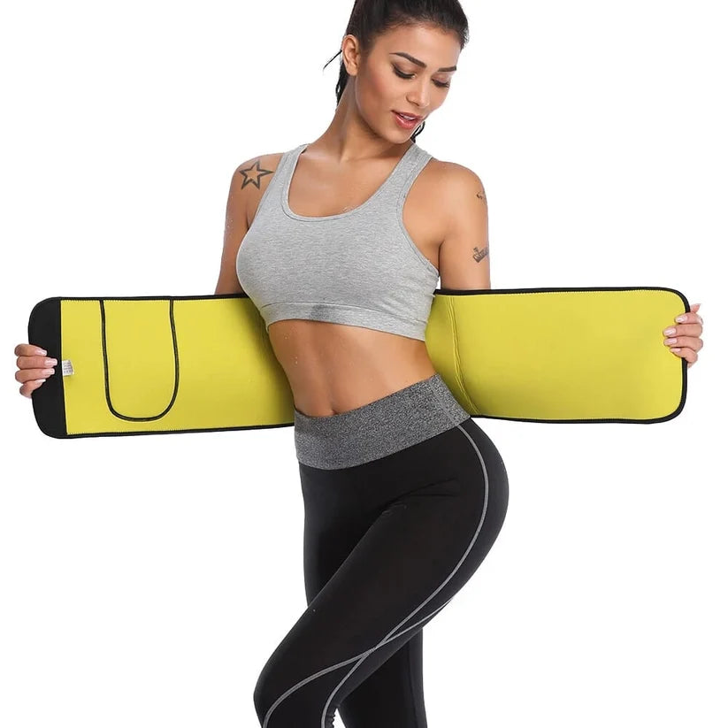 PakFitt Waist Trimmer Belt – Adjustable Neoprene Sweat Belt for Men & Women
