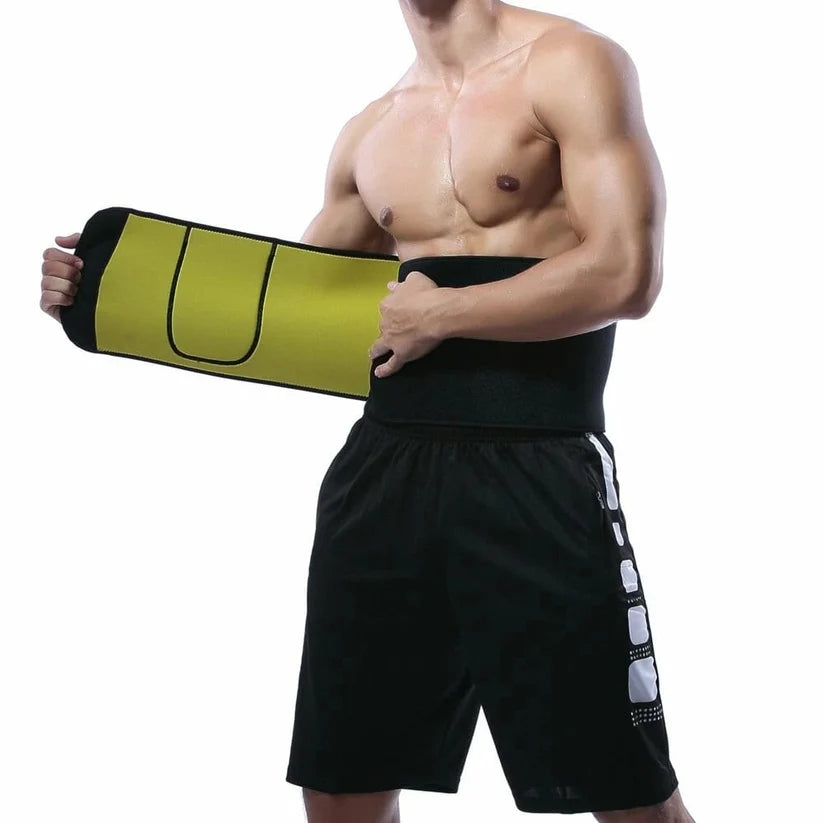 PakFitt Waist Trimmer Belt – Adjustable Neoprene Sweat Belt for Men & Women